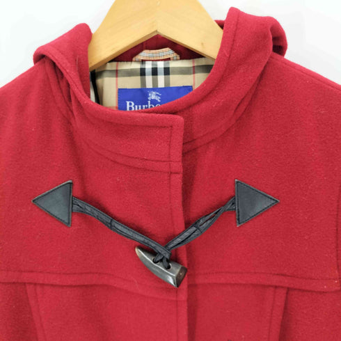 バーバリーブルーレーベル BURBERRY BLUE LABEL 裏地ノバチェック ウールダッフルコート レディース JPN:38