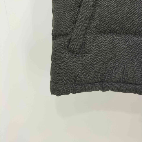 メンズビギ MENS BIGI ESSENTIAL GARMENT FRENCH DOWN ヘリンボーン ダブルジップ ダウンベスト メンズ JPN:M