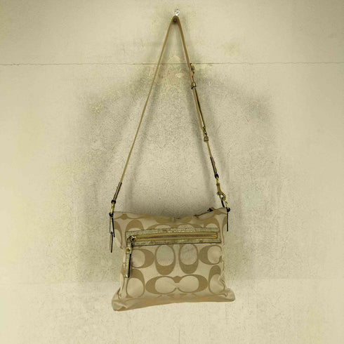 コーチ COACH シグネチャー ショルダー バッグ signature shoulder bag レディース