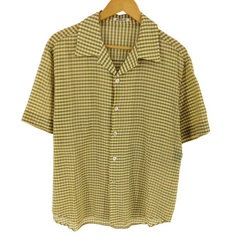 オーラリー AURALEE 26SS AIRY LIGHT COTTON CHECK HALF SLEEVED SHIRT エアリーライトコットンチェックハーフスリーブシャツ メンズ 3
