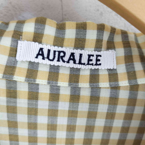 オーラリー AURALEE 26SS AIRY LIGHT COTTON CHECK HALF SLEEVED SHIRT エアリーライトコットンチェックハーフスリーブシャツ メンズ 3