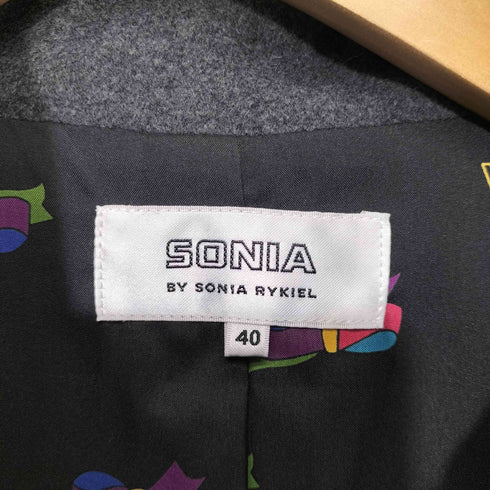 ソニアバイソニアリキエル SONIA by SONIA RYKIEL アンゴラ混 スタンドカラー ウール ショート コート レディース JPN:40