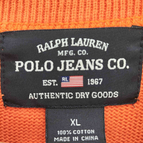 ポロジーンズカンパニーラルフローレン POLO JEANS COMPANY RALPH LAUREN コットン ハーフボタン プルオーバー メンズ import:XL