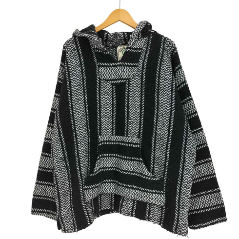 バハジョー BAJA JOE ストライプ柄 メキシカンパーカー メンズ import:XL