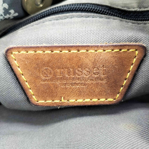 ラシット russet レザーハンドル ナイロン 2WAYバッグ レディース