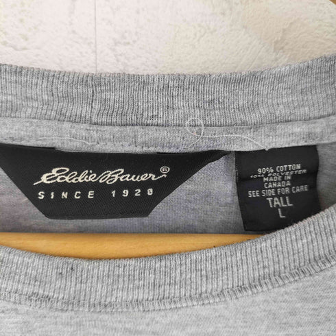 エディーバウアー Eddie Bauer 00s コットン ポリエステル ポケット ロングスリーブ Tシャツ メンズ TALL L
