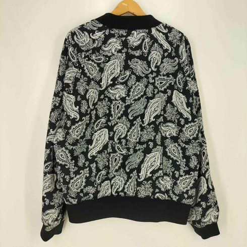 エイチアンドエム H&M ペイズリー リバーシブル MA-1 ブルゾン メンズ import:XL
