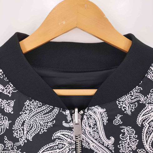 エイチアンドエム H&M ペイズリー リバーシブル MA-1 ブルゾン メンズ import:XL