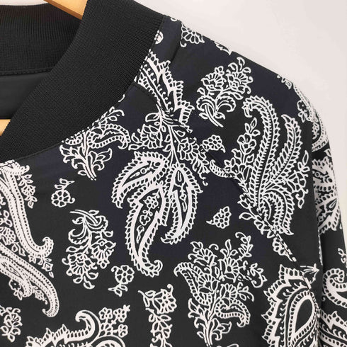 エイチアンドエム H&M ペイズリー リバーシブル MA-1 ブルゾン メンズ import:XL