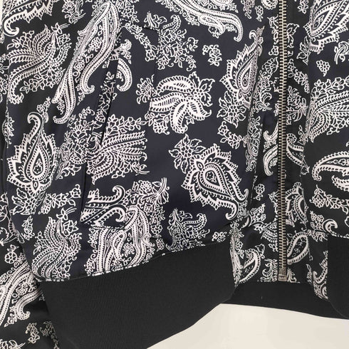 エイチアンドエム H&M ペイズリー リバーシブル MA-1 ブルゾン メンズ import:XL