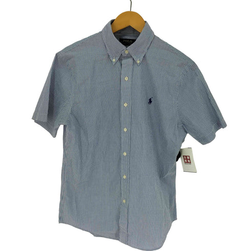 ポロラルフローレン POLO RALPH LAUREN CLASSIC FIT GUARANTEED TO WRINKLE シアーサッカー ボタンダウン 半袖シャツ メンズ import:S