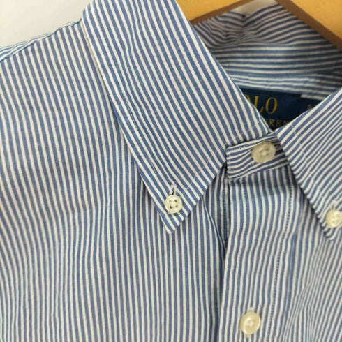 ポロラルフローレン POLO RALPH LAUREN CLASSIC FIT GUARANTEED TO WRINKLE シアーサッカー ボタンダウン 半袖シャツ メンズ import:S