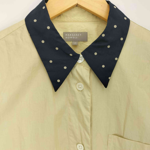 マーガレットハウエル MARGARET HOWELL ドットカラー コットン シャツ レディース JPN:1