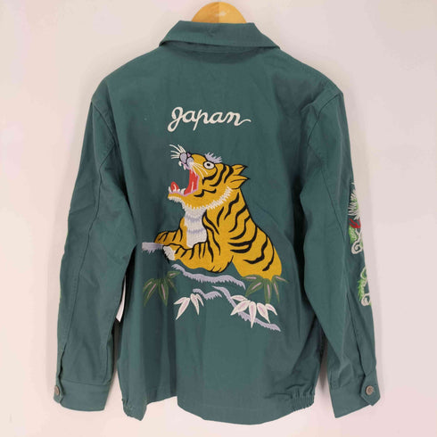 ヒューストン HOUSTON 刺繍ハリントンジャケット「TIGER」虎 タイガー メンズ JPN:L