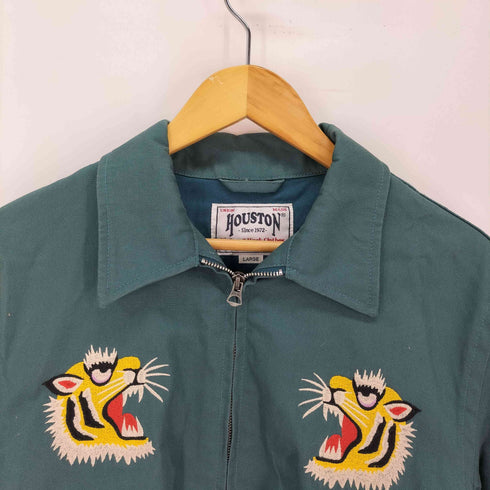 ヒューストン HOUSTON 刺繍ハリントンジャケット「TIGER」虎 タイガー メンズ JPN:L