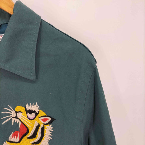 ヒューストン HOUSTON 刺繍ハリントンジャケット「TIGER」虎 タイガー メンズ JPN:L
