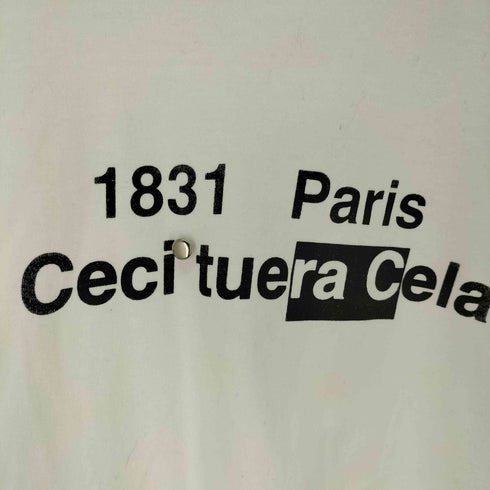 ceci tuera cela ロゴプリント スタッズ Tシャツ メンズ