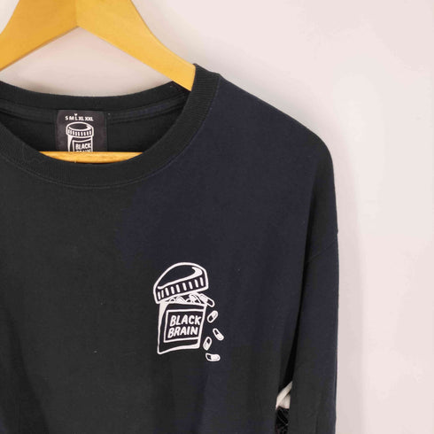 ブラックブレイン BLACK BRAIN プリント ロングスリーブTシャツ メンズ JPN:L