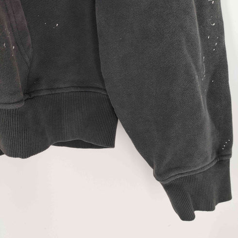 ザラ ZARA ペイント加工 オーバーサイズジップアップパーカー メンズ import:M