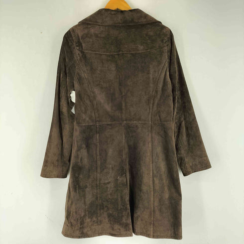 エディーバウアー Eddie Bauer SEATTLE SUEDE リアルレザー スウェード コート レディース import:M