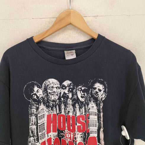 フルーツオブザルーム FRUIT OF THE LOOM 90S USA製 HOUSE OF HORRORS プリント 半袖 Tシャツ メンズ L