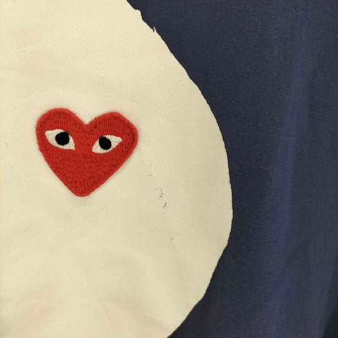 プレイコムデギャルソン PLAY COMME des GARCONS ハートプリント エンブレムワッペン Tシャツ メンズ JPN:XL