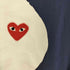 プレイコムデギャルソン PLAY COMME des GARCONS ハートプリント エンブレムワッペン Tシャツ メンズ JPN:XL
