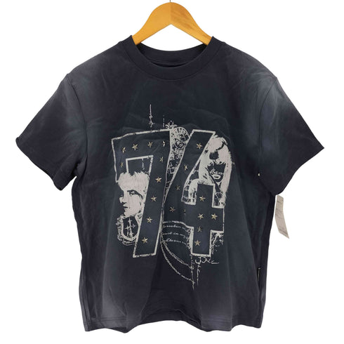 LANDMUSEUM ランドミュージアム 星型 スタッズ ピグメント プリント 半袖 Tシャツ メンズ L