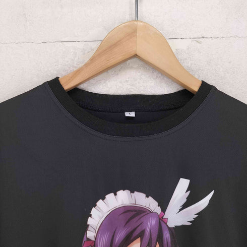 アニメ キャラクター プリント 半袖 Tシャツ メンズ L