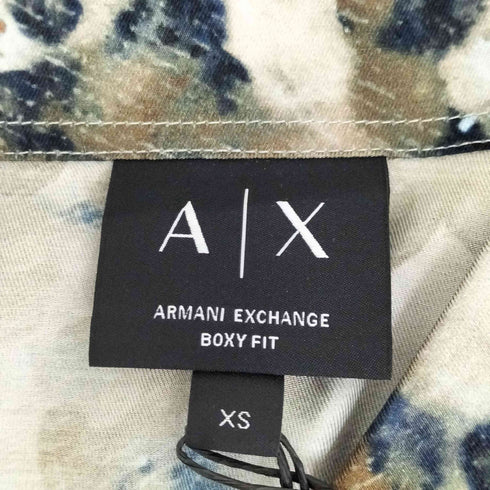 アルマーニエクスチェンジ ARMANI EXCHANGE オールオーバープリント ボクシーフィット 半袖シャツ メンズ XS