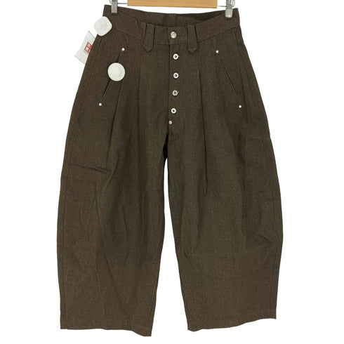 ABUKU / Wide-Tuck Colored Denim Pants ワイドタック バギー メンズ JPN:M