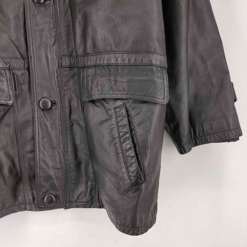 裏地キルティング レザー ジャケット メンズ JPN:L