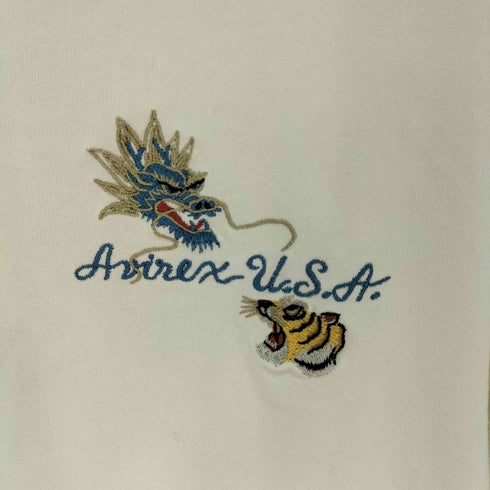 アヴィレックス AVIREX スーベニア刺繍 半袖Tシャツ メンズ JPN:M