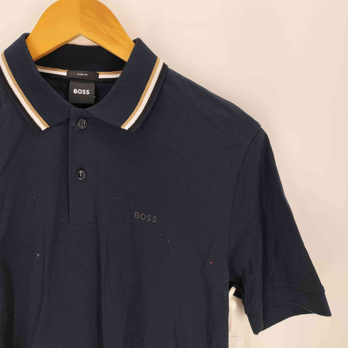 ボス BOSS BOSS Polos Slim Fit スリムフィット ロゴ刺繍 半袖 ポロシャツ メンズ S