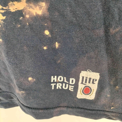 Lite Beer 企業ロゴ Tシャツ ブリーチ加工 メンズ