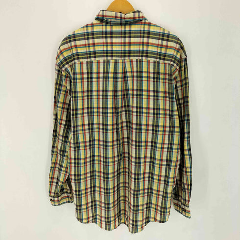 エディーバウアー Eddie Bauer 90s 白タグ マドラスチェック 長袖シャツ メンズ import:M M