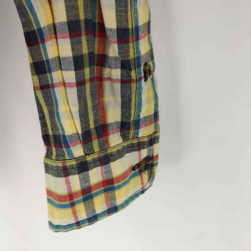 エディーバウアー Eddie Bauer 90s 白タグ マドラスチェック 長袖シャツ メンズ import:M M