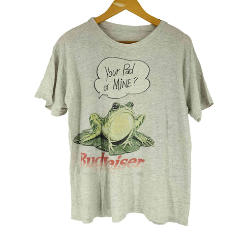 バドワイザー Budweiser 90S コピーライト 1995 フロントプリント 半袖Tシャツ カエル メンズ