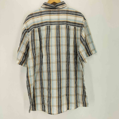 ティンバーランド Timberland 06SS リネン 半袖 チェック柄 シャツ メンズ import:XL