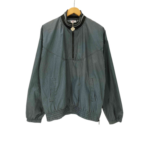 ジャージーズ JERZEES 90-00S ハーフジップ チェック ナイロン プルオーバー ジャケット メンズ import:M