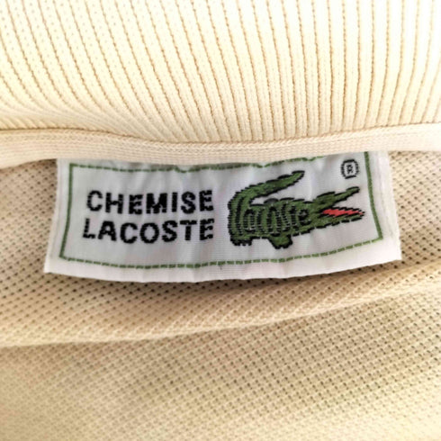 シュミーズラコステ CHEMISE LACOSTE 70-80s ロゴ刺繍 鹿の子 ポロシャツ メンズ 3