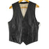 ART GLENHILL 裏地ストライプ カウレザーベスト メンズ import:M