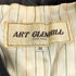 ART GLENHILL 裏地ストライプ カウレザーベスト メンズ import:M