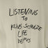 アンダーカバー UNDERCOVER 24SS LISTEN TO KLAUS SCHULZE TEE メッセージプリント 半袖 Tシャツ メンズ 5