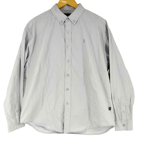 ハフ HUF ストライプ ロングスリーブ BDシャツ メンズ JPN:M