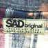 SAD ORIGINAL サッドオリジナル クレイジーパターン ブリーチ加工 切替 チェックシャツ メンズ
