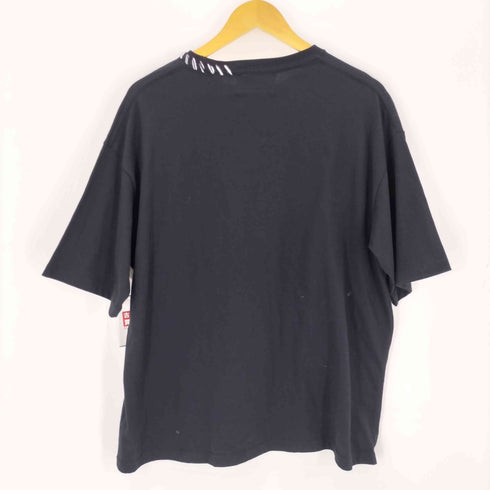メゾンスペシャル MAISON SPECIAL Abstract Hand-Printed Oversized Stitched Crew Neck T-shirt ステッチ プリント 半袖 Tシャツ メンズ 1