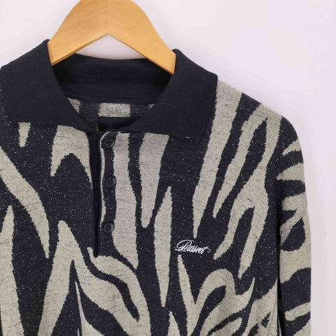 RASSVET ラスベート Safari LS Knit Polo サファリ ロングスリーブ ニットポロ メンズ M