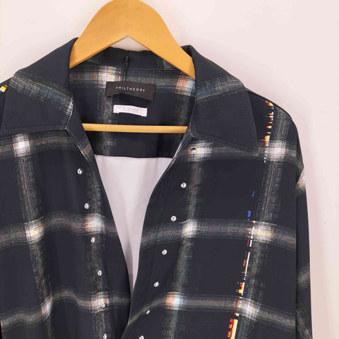 PHILTHEORY フィルセオリー 26SS Noise check skipper shirts ノイズチェックスキッパーシャツ メンズ 2