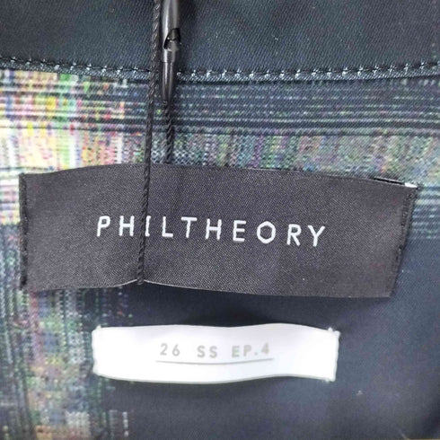 PHILTHEORY フィルセオリー 26SS Noise check skipper shirts ノイズチェックスキッパーシャツ メンズ 2